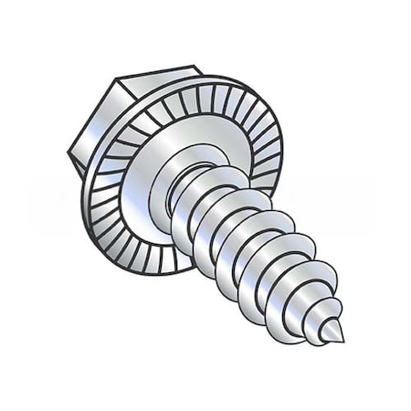 Usa Industrials Self-Drilling Screw, #14-10 x 1", Zinc Plated Steel Flange Hex Head External Hex Drive BULK-SCRW-14892